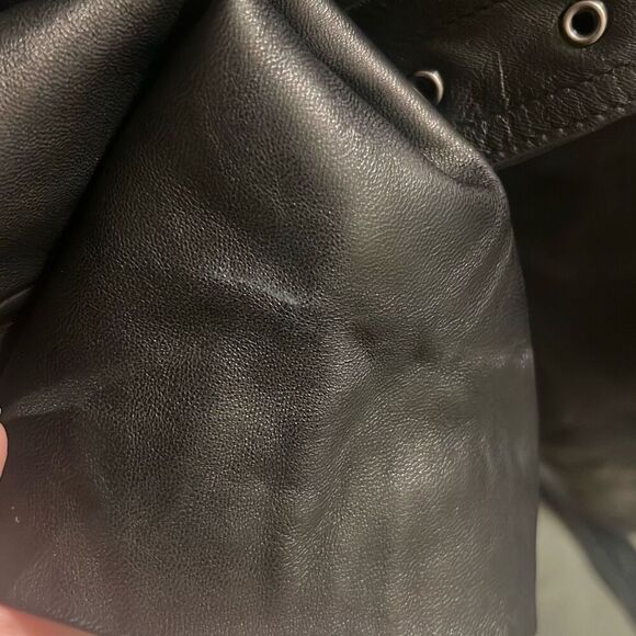 ✨Worthington Genuine Lambskin Leather Black Sz Large Jacket✨ - Picture 11 of 11